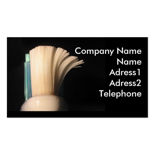 Time for a New Toothbrush Business Cards