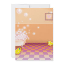 time for a rubber ducky tubby custom invitation