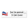 Time for Americans to take charge, American Flag Bumper Stickers