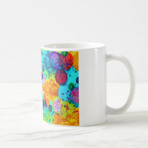 TIME FOR BUBBLY - Colourful Bright Bold Abstract Coffee Mug