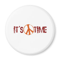 Time For Peace Fridge Magnet