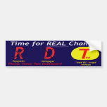 Time for Real Change Bumper Stickers
