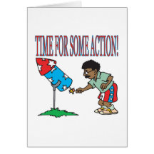 Time For Some Action Greeting Card