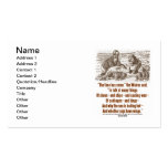 Time Has Come To Talk Of Many Things (Wonderland) Business Card