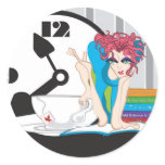 time management round stickers