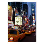 Time Square Taxis Greeting Card