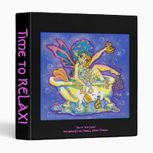 TIME TO RELAX! "Bath Time Fairy" Avery Binder