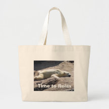 Time to Relax Canvas Bags
