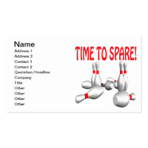 Time To Spare Business Card Templates