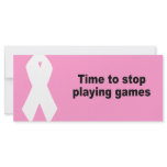Time to stop playing games rack cards