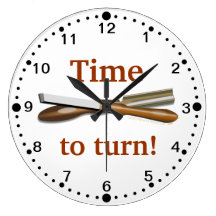 Time to Turn Woodturning Tools Clock with Minutes