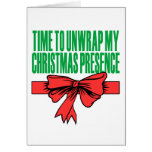 Time to unwrap my Christmas Presence Card