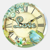 timeless bluebird whimsy LOVE Sticker