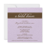 Timeless Bridal Shower Invite (lilac/chocolate) invitations