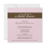 Timeless Bridal Shower Invite (pink/chocolate) invitations