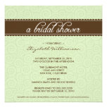 Timeless Bridal Shower Invite (sage/chocolate)