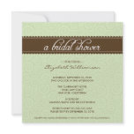 Timeless Bridal Shower Invite (sage/chocolate) invitations