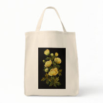 Timeless Globeflower Grocery Tote Bag