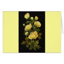 Timeless Globeflowers Card