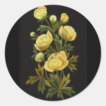 Timeless Globeflowers Sticker