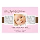 Times 3 Birth Announcement (Pink)