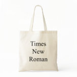 Times New Roman Font Bag