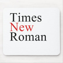Times New Roman Mouse Pad