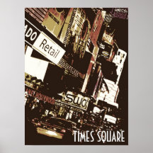 Times Square Artistic Poster