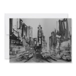 Times Square in Black and White Invitation