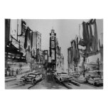 Times Square in Black and White Invitation