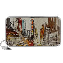 Times Square New York Doodle Speakers