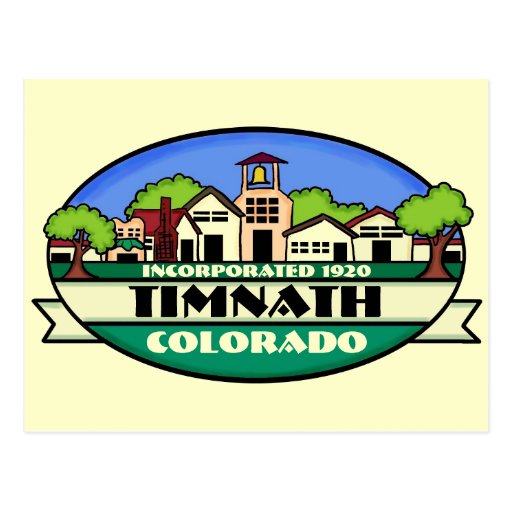 Timnath Colorado small town souvenir postcard