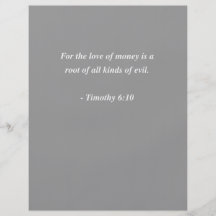 TIMOTHY 6-10 Bible Verse Flyer