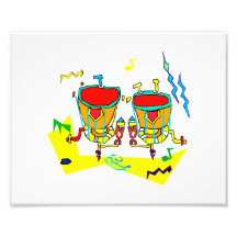 Timpani drums in abstract colours, typmani drum photographic print