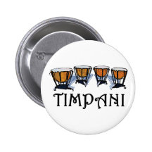 Timpani Pinback Button