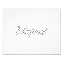 timpani text blk outline white.png photo print
