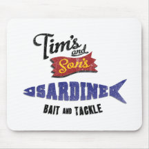 Tim's and Son's Sardine, Bait and Tackle Shop Mousepads