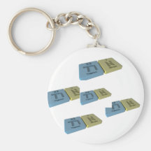 Tin as Ti Titanium and N Nitrogen Key Chains