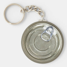 Tin Can Lid Key Chain