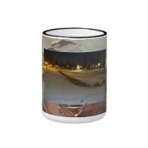 tin christmas mug