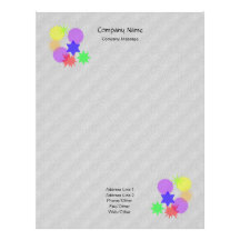 Tin Foil Retro Stars Stationery Letterhead