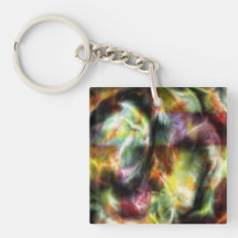 Tin Square Acrylic Key Chain