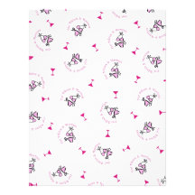 Tini Bikinis & Martinis Wrapping Paper Letterhead Template