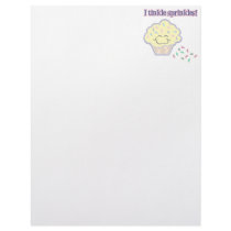 tinkle sprinkles funny cupcake customized letterhead