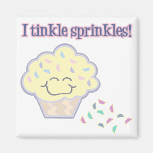 tinkle sprinkles funny cupcake magnets