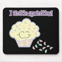 tinkle sprinkles funny cupcake mouse pads