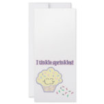tinkle sprinkles funny cupcake rack card template