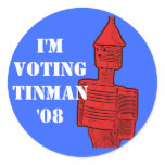 tinman2, I'mVoting Tinman '08 stickers