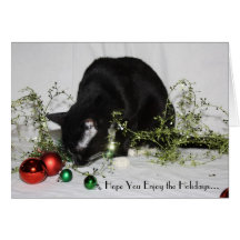 Tinsel Cat Cards