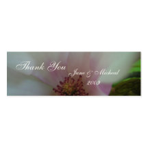 Tinted Heart Wedding Flower Business Cards